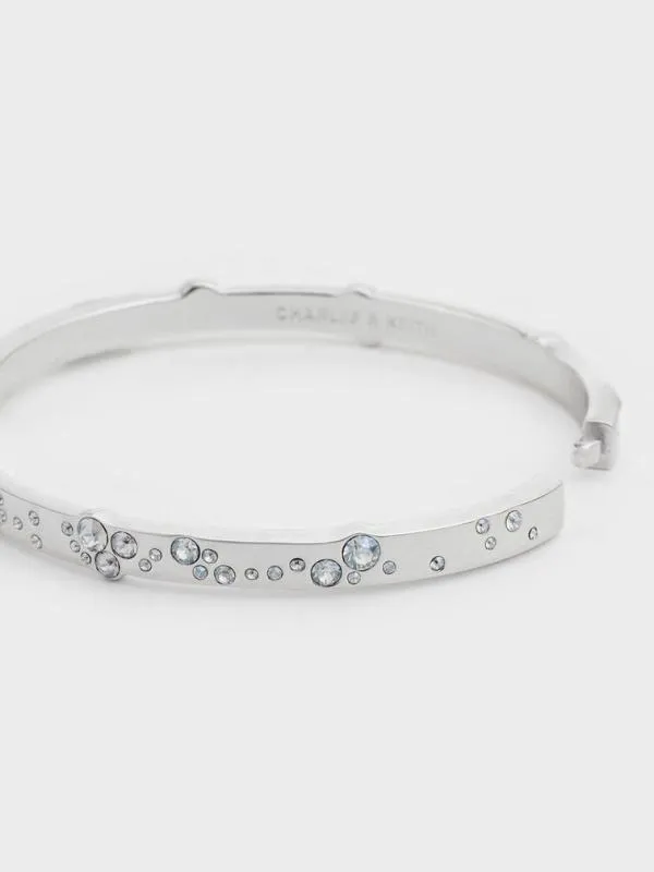 Women Reverie Crystal Bangle 8211 Silver CHARLES and KEITH Bracelets Women Reverie Crystal Bangle 8211 Silver CHARLES and KEITH Bracelets