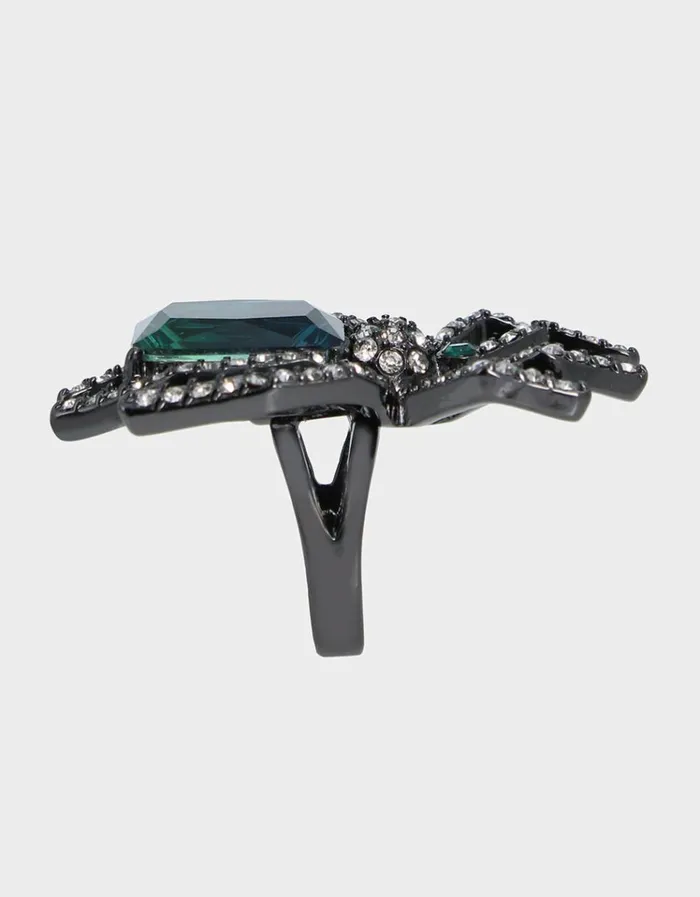 Women RICH WITCH SPIDER RING GREEN Betsey Johnson Women RICH WITCH SPIDER RING GREEN Betsey Johnson