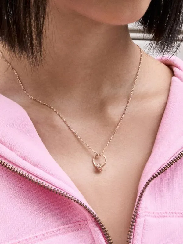 Women Rowena Crystal Circle Charm 8211 Rose Gold CHARLES and KEITH Charms