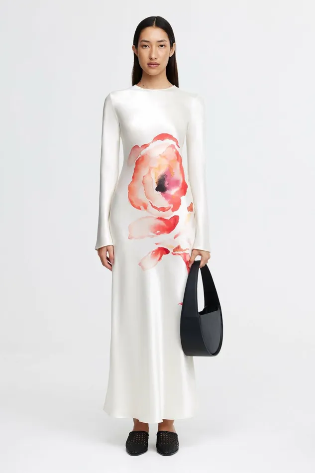 Women SALESBURY MIDI DRESS Berry Poppy Fleur Acler Maxi Dresses