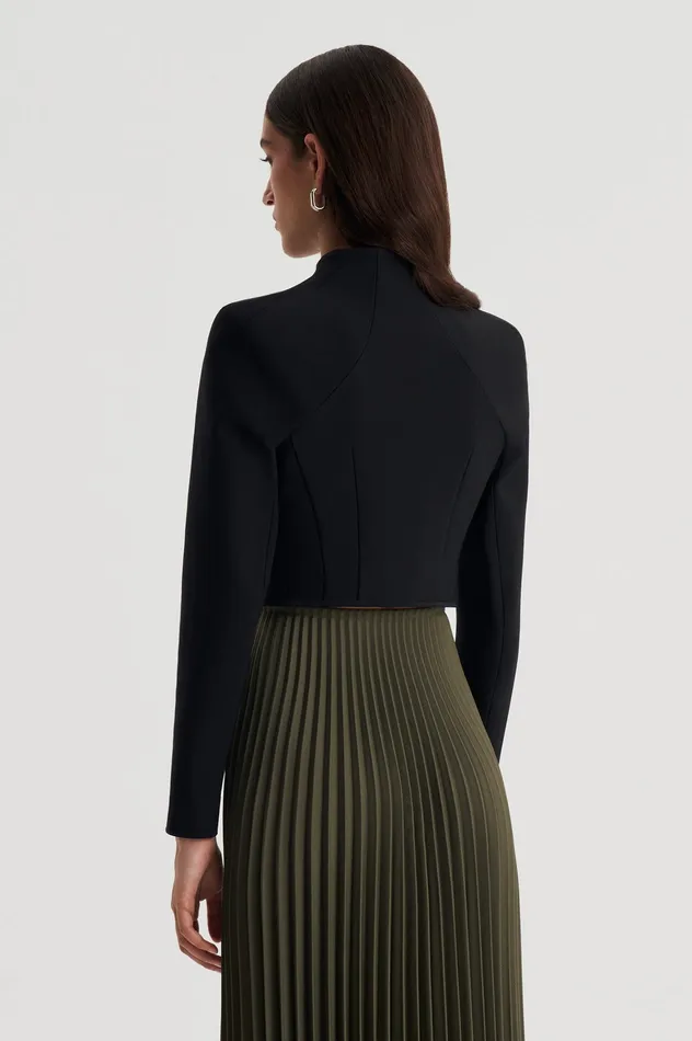 Women Scanlan Theodore MILANO ZIP JACKET BLACK Jackets Women Scanlan Theodore MILANO ZIP JACKET BLACK Jackets