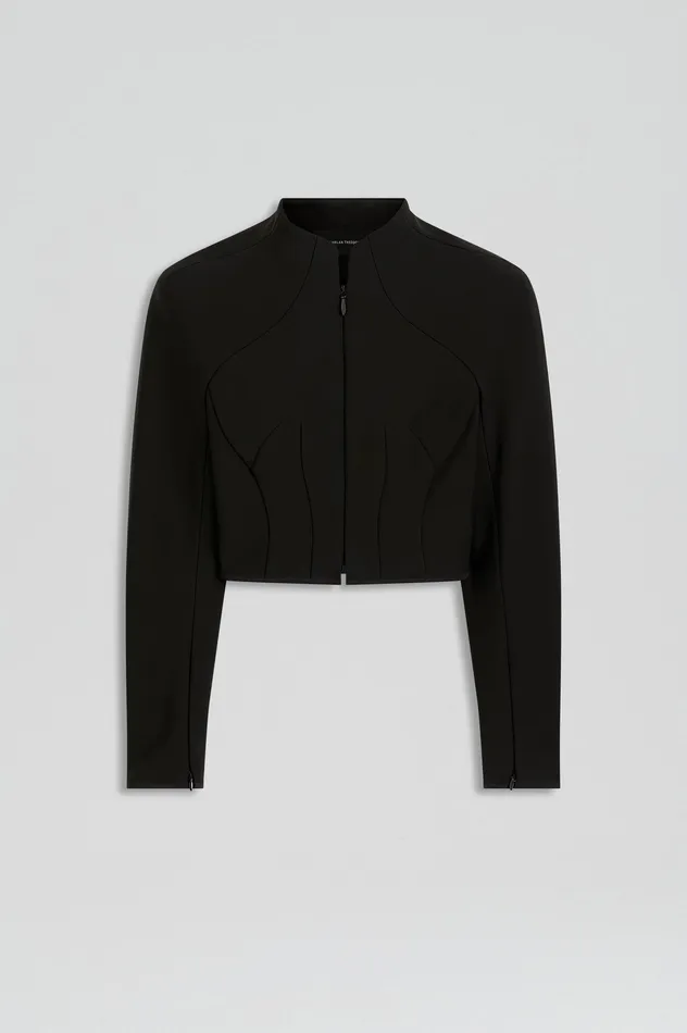 Women Scanlan Theodore MILANO ZIP JACKET BLACK Jackets Women Scanlan Theodore MILANO ZIP JACKET BLACK Jackets