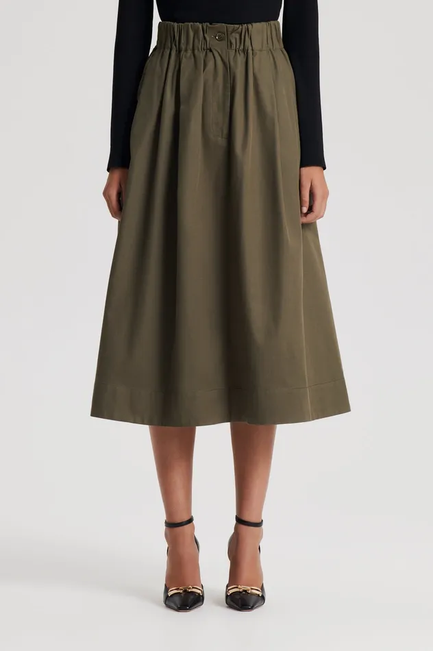 Women Scanlan Theodore WIDE CARGO SKIRT JUNGLE Skirts Women Scanlan Theodore WIDE CARGO SKIRT JUNGLE Skirts