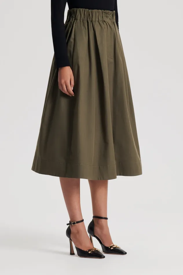 Women Scanlan Theodore WIDE CARGO SKIRT JUNGLE Skirts Women Scanlan Theodore WIDE CARGO SKIRT JUNGLE Skirts