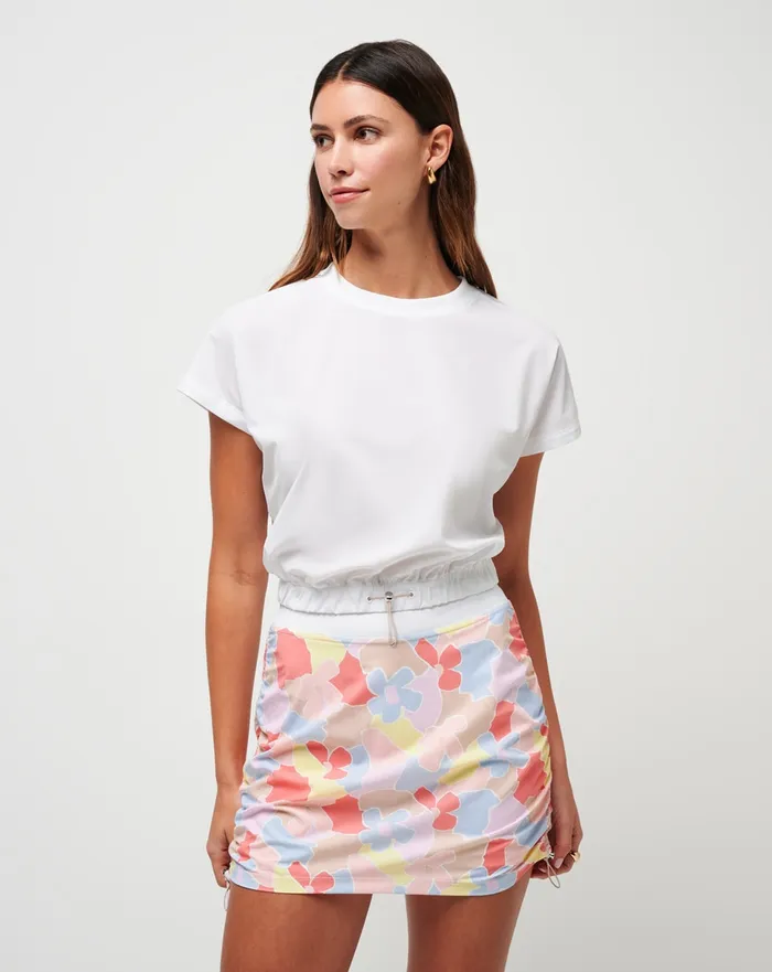 Women Shirts and Tops TravisMathew SILVER SPRAY TECH WOVEN TOP White