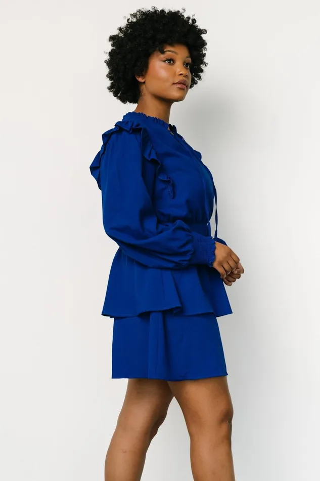 Women Short Dresses Baltic Born Maylee Tiered Short Dress Cobalt Women Short Dresses Baltic Born Maylee Tiered Short Dress Cobalt