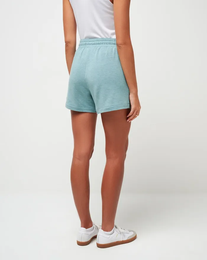 Women Shorts TravisMathew BEACH CRAZE CLOUD TERRY SHORT Heather Cameo