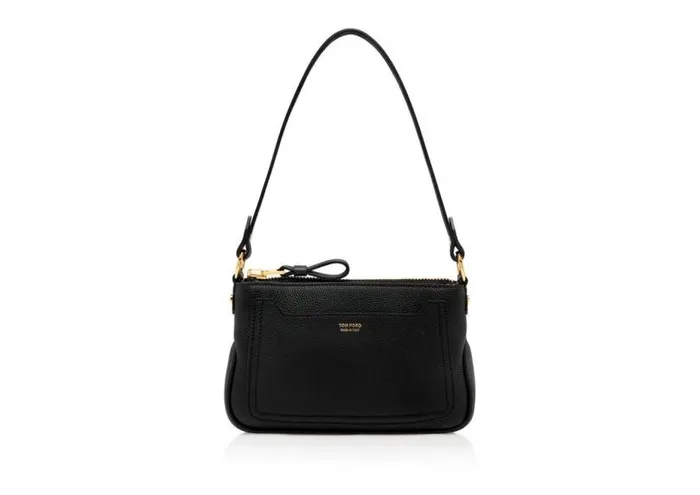 Women Shoulder Bags Tom Ford Grain Leather Jennifer Mini Bag Black