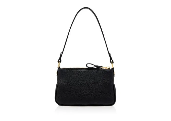 Women Shoulder Bags Tom Ford Grain Leather Jennifer Mini Bag Black