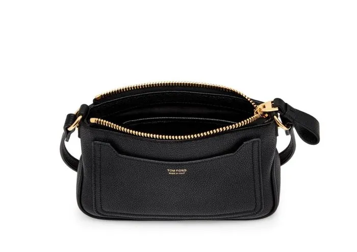 Women Shoulder Bags Tom Ford Grain Leather Jennifer Mini Bag Black