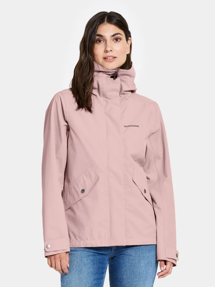Women Silja Jacket Oyster Lilac Didriksons Spring Jackets