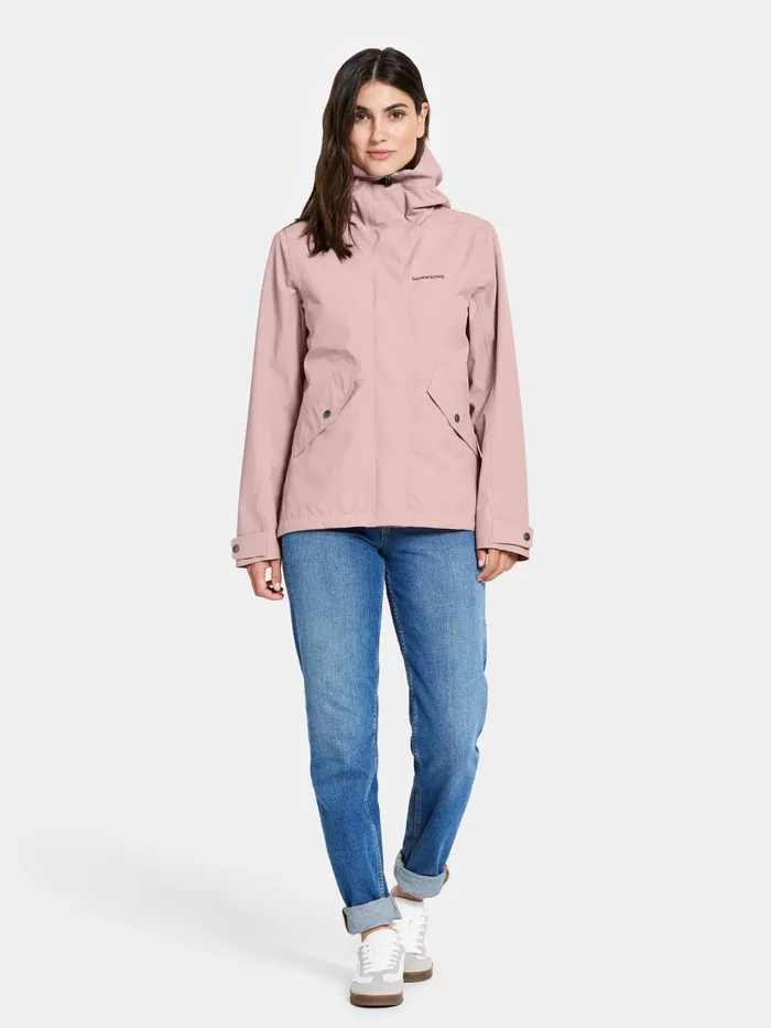 Women Silja Jacket Oyster Lilac Didriksons Spring Jackets