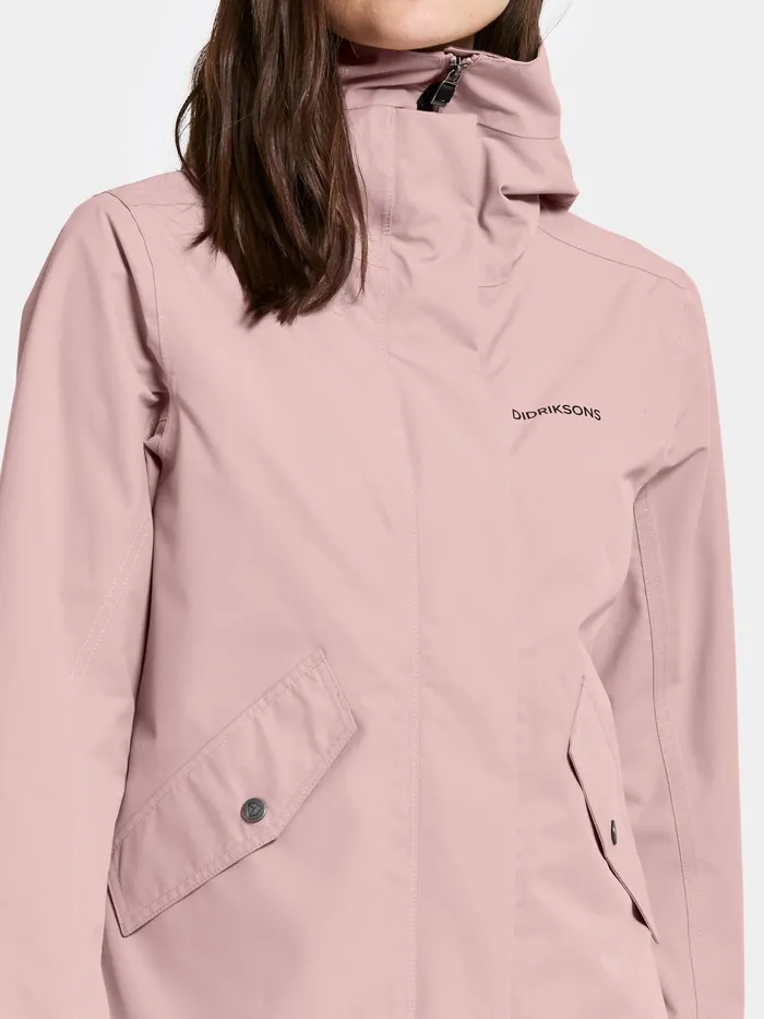 Women Silja Jacket Oyster Lilac Didriksons Spring Jackets