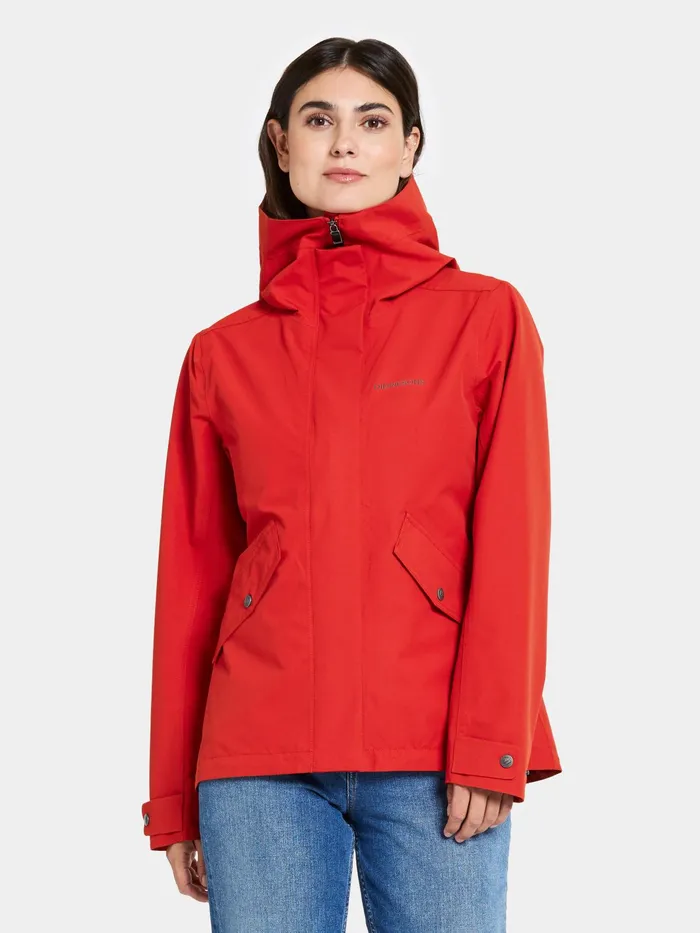 Women Silja Jacket Pomme Red Didriksons Spring Jackets
