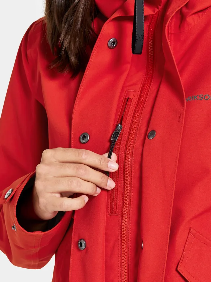 Women Silja Jacket Pomme Red Didriksons Spring Jackets