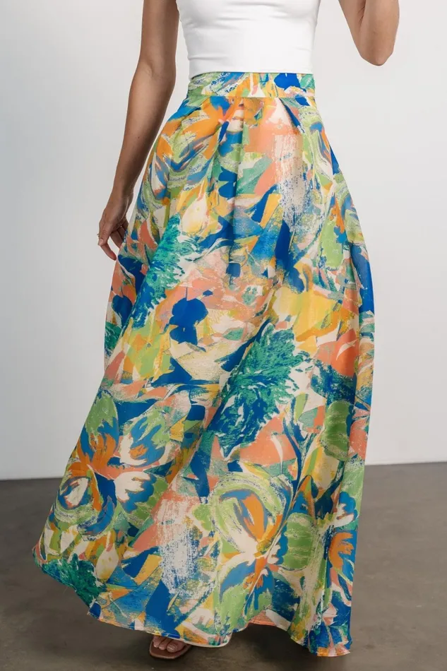 Women Skirts Baltic Born Cayman Maxi Skirt Blue Multi