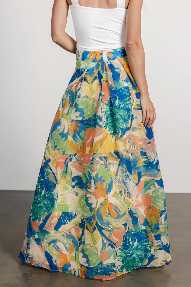 Women Skirts Baltic Born Cayman Maxi Skirt Blue Multi