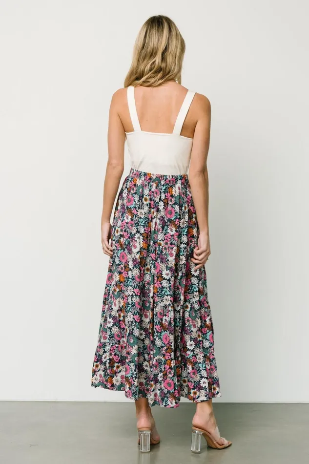 Women Skirts Baltic Born Reilly Maxi Skirt Navy Flower Print Women Skirts Baltic Born Reilly Maxi Skirt Navy Flower Print