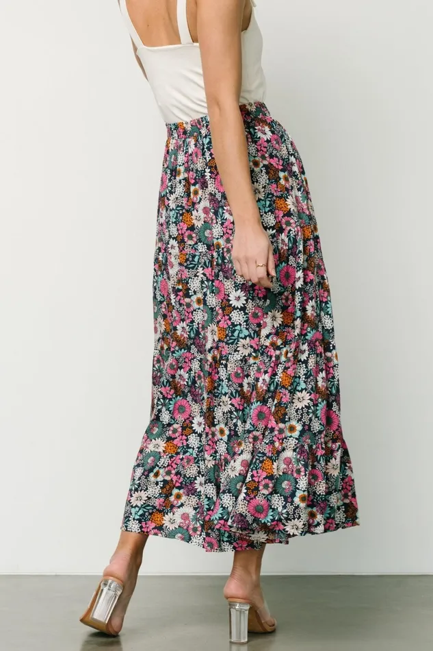 Women Skirts Baltic Born Reilly Maxi Skirt Navy Flower Print Women Skirts Baltic Born Reilly Maxi Skirt Navy Flower Print