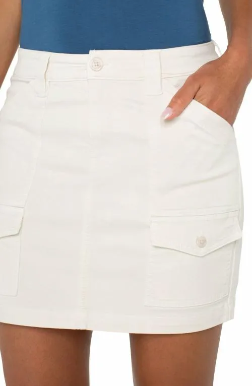 Women Skirts Liverpool Los Angeles Cargo Skort Bone