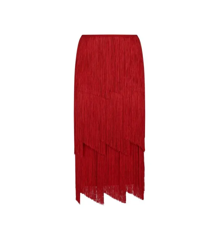 Women Skirts Tom Ford Knee Length Fringe Pencil Skirt