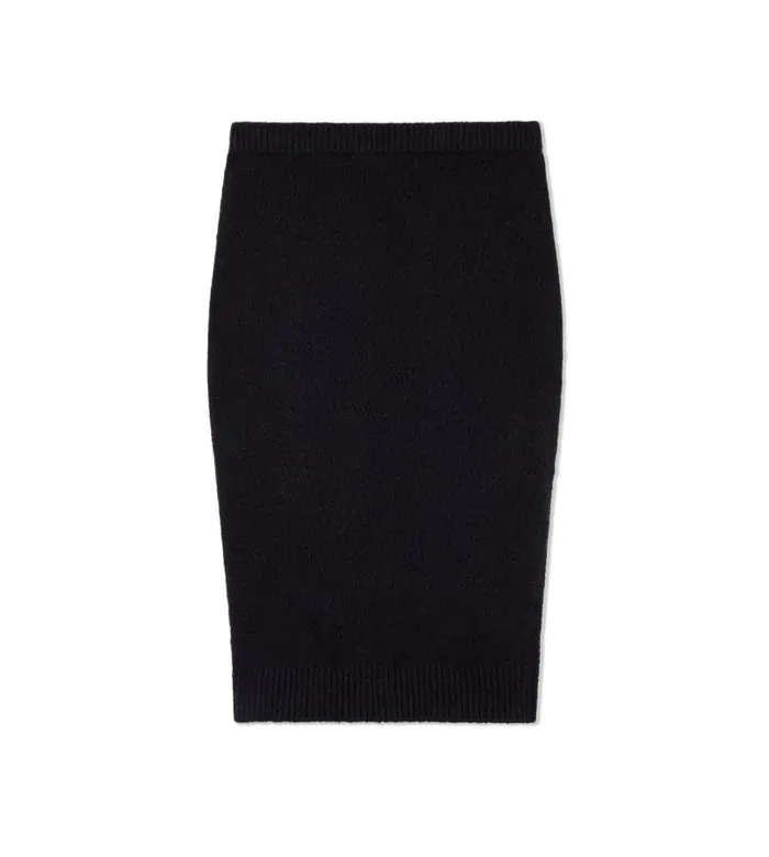 Women Skirts Tom Ford Stretch Cotton Cashmere Skirt Black