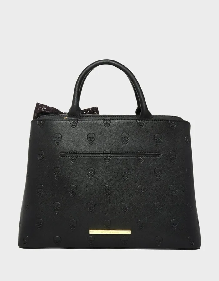 Women SKULLICIOUS SATCHEL BLACK Betsey Johnson