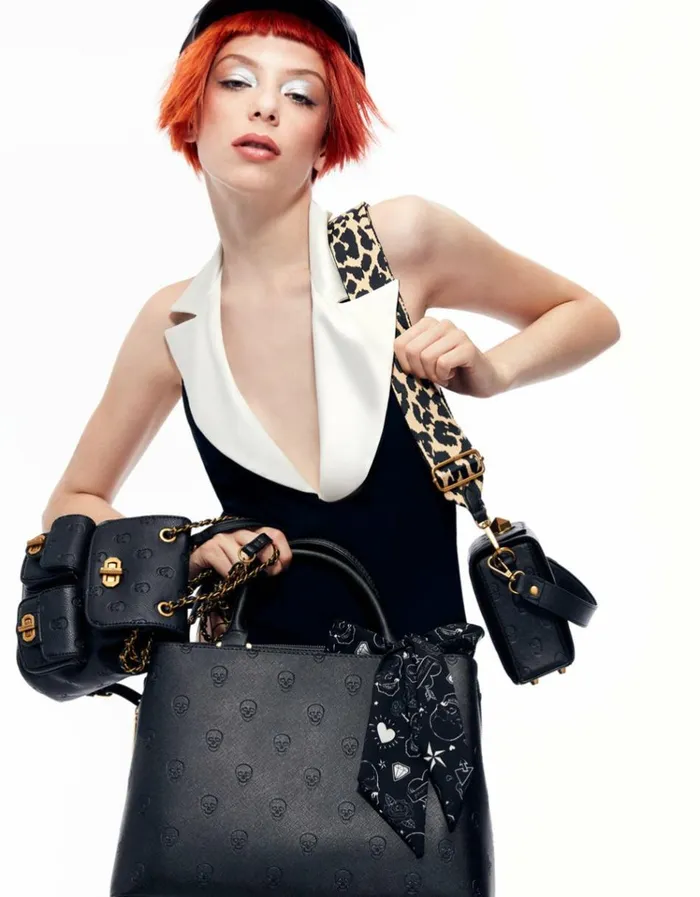 Women SKULLICIOUS SATCHEL BLACK Betsey Johnson