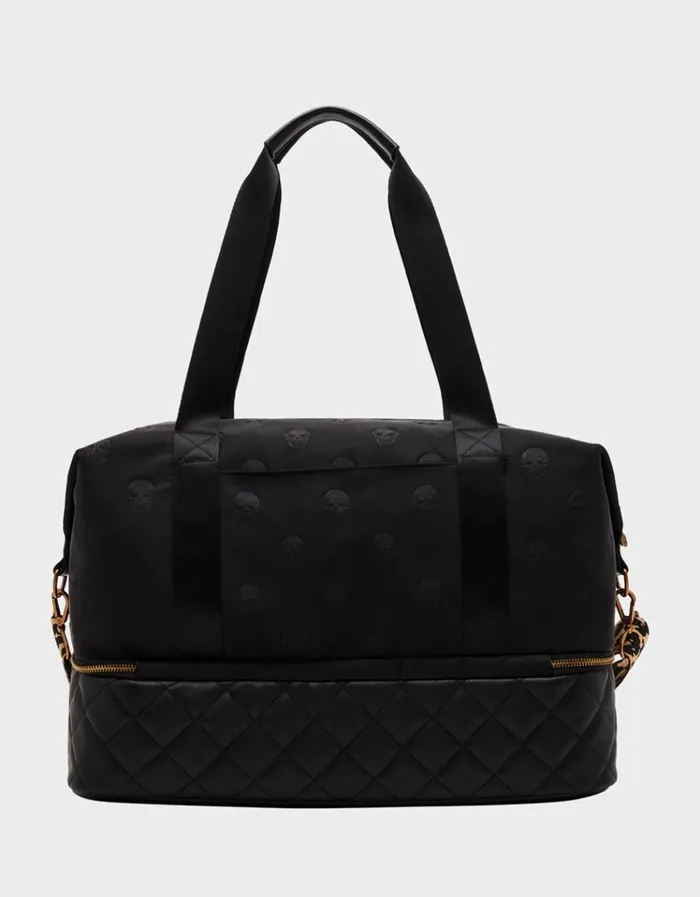Women SKULLICIOUS WEEKENDER BAG BLACK Betsey Johnson Women SKULLICIOUS WEEKENDER BAG BLACK Betsey Johnson
