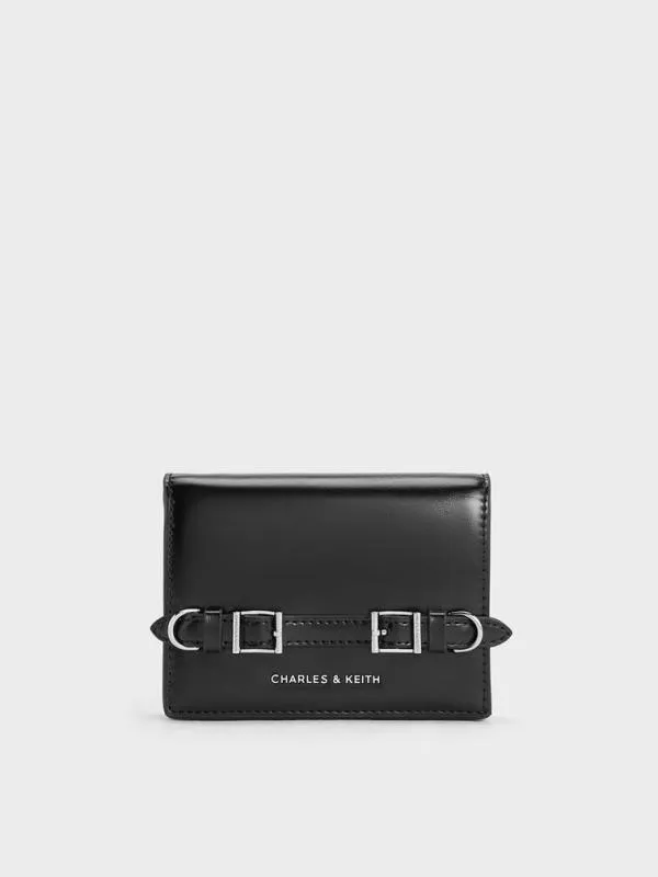 Women Sloane ChainHandle Wallet 8211 Noir CHARLES and KEITH Wallets On Chain