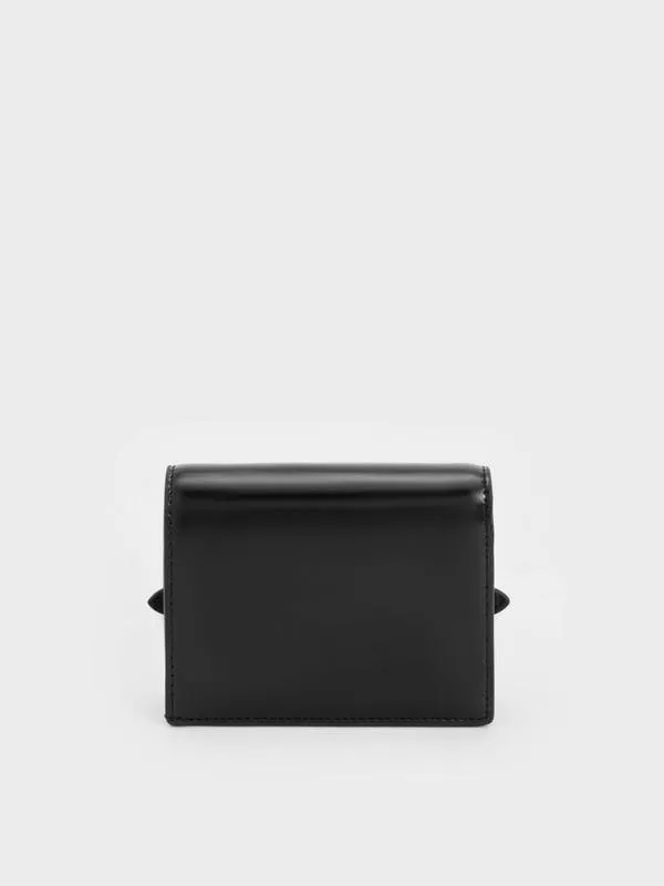 Women Sloane ChainHandle Wallet 8211 Noir CHARLES and KEITH Wallets On Chain