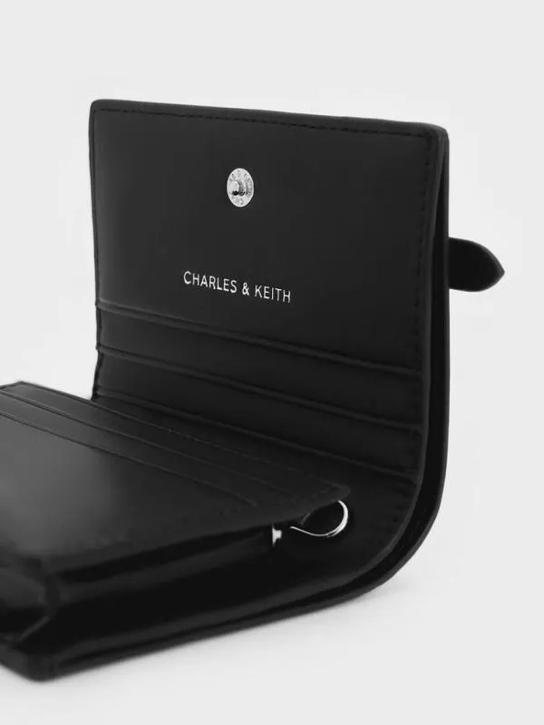 Women Sloane ChainHandle Wallet 8211 Noir CHARLES and KEITH Wallets On Chain