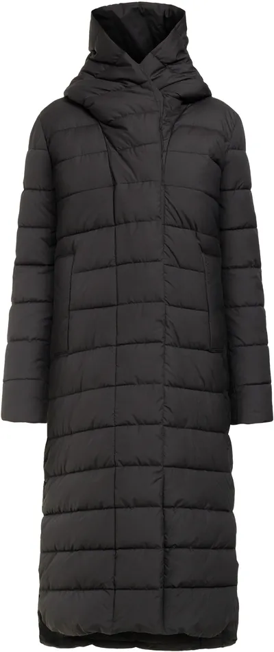 Women Stella Parka Long Black Didriksons Insulated Jackets