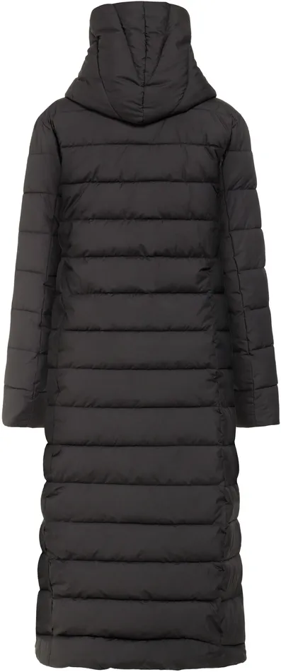 Women Stella Parka Long Black Didriksons Insulated Jackets