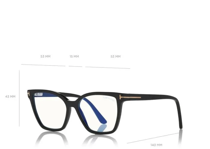 Women SUNGLASSES Tom Ford Double Clip On Blue Block Opticals Black Women SUNGLASSES Tom Ford Double Clip On Blue Block Opticals Black