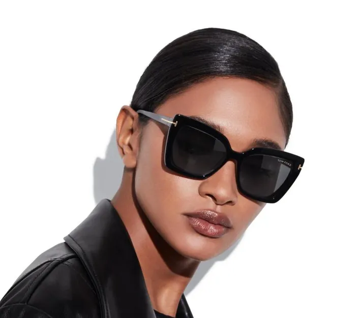 Women SUNGLASSES Tom Ford Double Clip On Blue Block Opticals Black Women SUNGLASSES Tom Ford Double Clip On Blue Block Opticals Black
