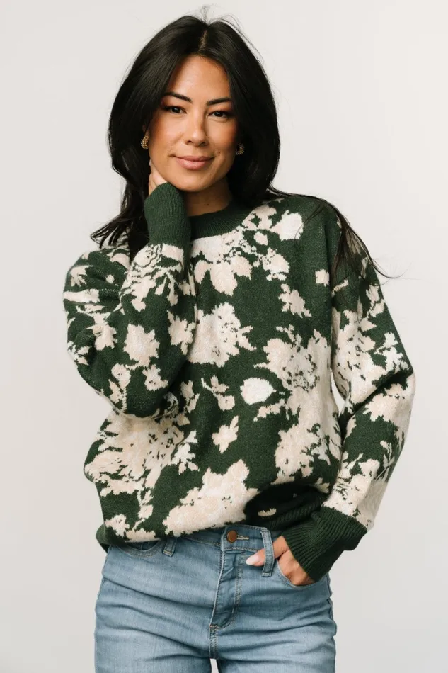 Women Sweaters Baltic Born Legend Sweater Hunter Green Multi Women Sweaters Baltic Born Legend Sweater Hunter Green Multi