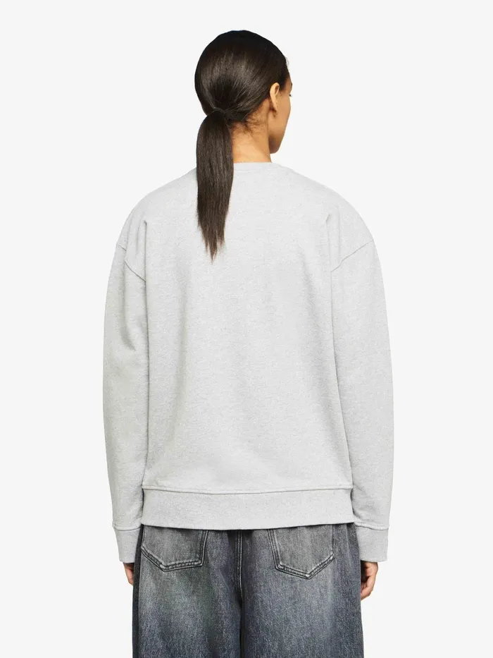 Women Sweatshirt and Hoodies JW Anderson CLASSIC LOGO EMBROIDERY SWEATSHIRT Grey Melange