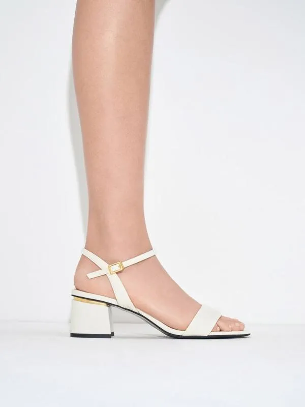 Women Sylva BlockHeel Sandals 8211 Chalk CHARLES and KEITH Heels Women Sylva BlockHeel Sandals 8211 Chalk CHARLES and KEITH Heels
