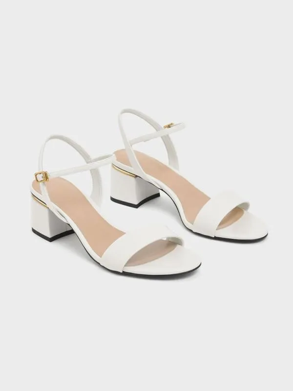 Women Sylva BlockHeel Sandals 8211 Chalk CHARLES and KEITH Heels Women Sylva BlockHeel Sandals 8211 Chalk CHARLES and KEITH Heels