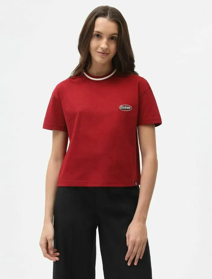 Women TShirts and Tops Dickies Saxman TShirt Bikg Red