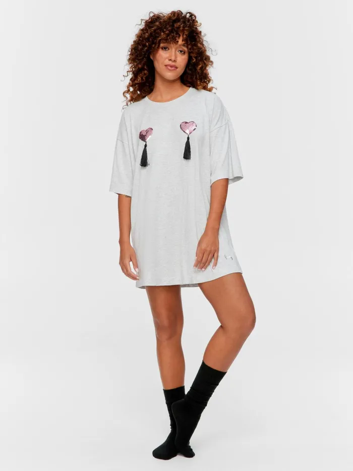 Women Tassel Sleep Tee Grey Peter Alexander Nighties