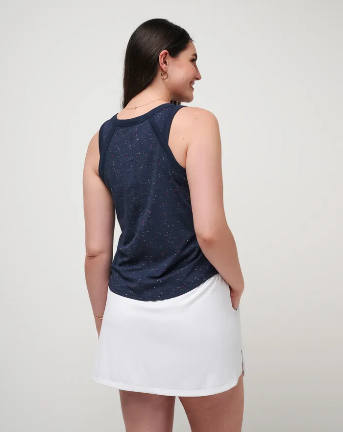 Women Tees TravisMathew WONDERSTRUCK TANK Total Eclipse Multi