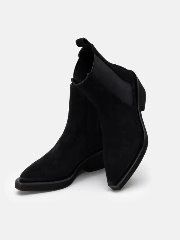 Women TEGAN Suede Black Clergerie Ankle Boots