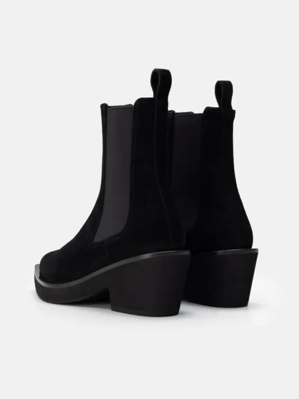 Women TEGAN Suede Black Clergerie Ankle Boots