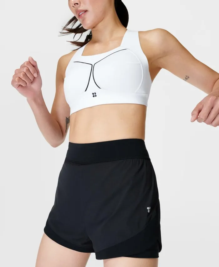 Women Tempo Run Shorts Black Sweaty Betty Shorts Skirts