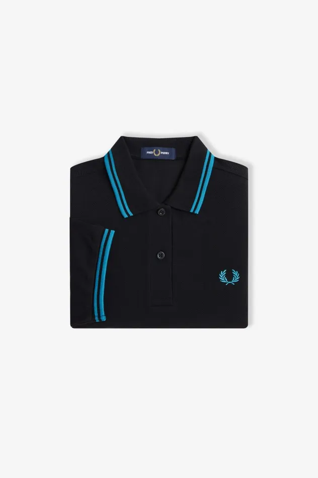 Women The ShirtG3600 Blackcyber Blue Fred Perry The Fred Perry Shirt