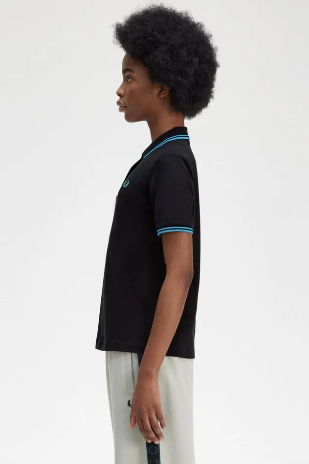 Women The ShirtG3600 Blackcyber Blue Fred Perry The Fred Perry Shirt