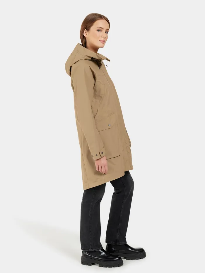 Women Thelma Parka Wood Didriksons Autumn Jackets
