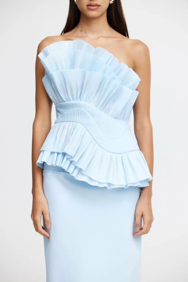 Women TREMAIL TOP Baby Blue Acler Tops